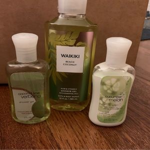 Tropical Bath and Body Works set